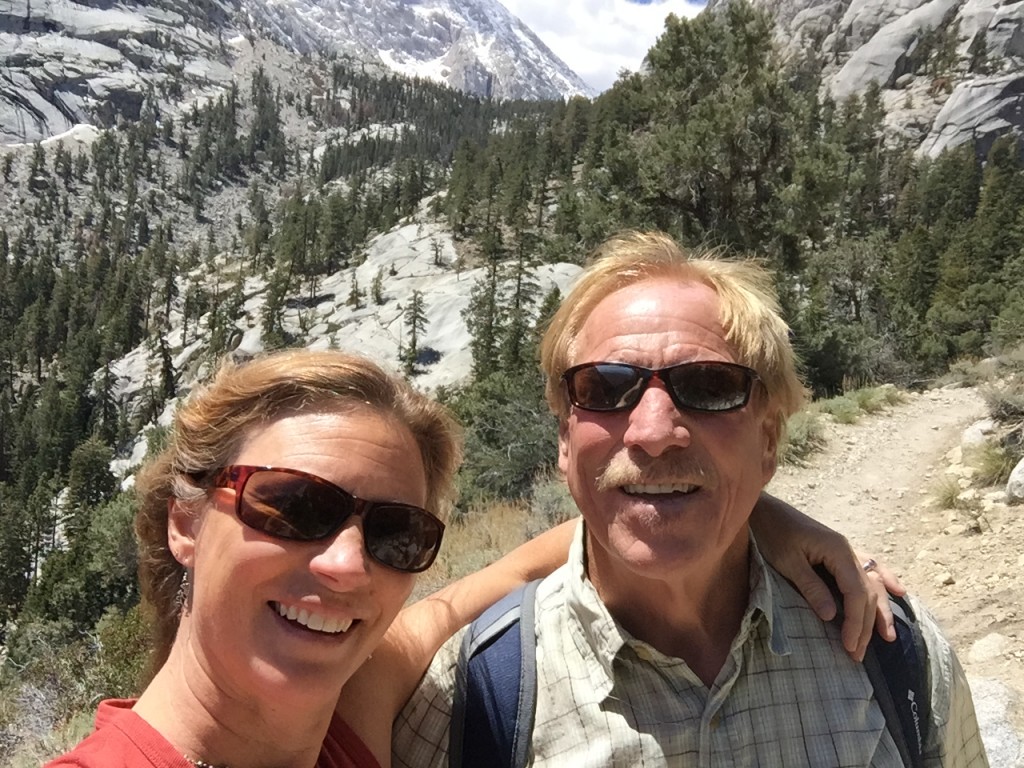 Hiking to Lone Pine Lake near the Whitney Portal
